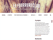 Tablet Screenshot of fourrureclub.com